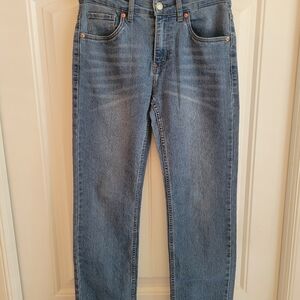 Womens Levi's Performance 514 Straight Blue Denim Jeans Size 16 Reg.